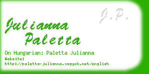 julianna paletta business card